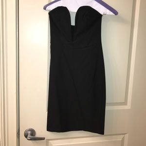 Black Solemio Los Angeles Strapless Dress